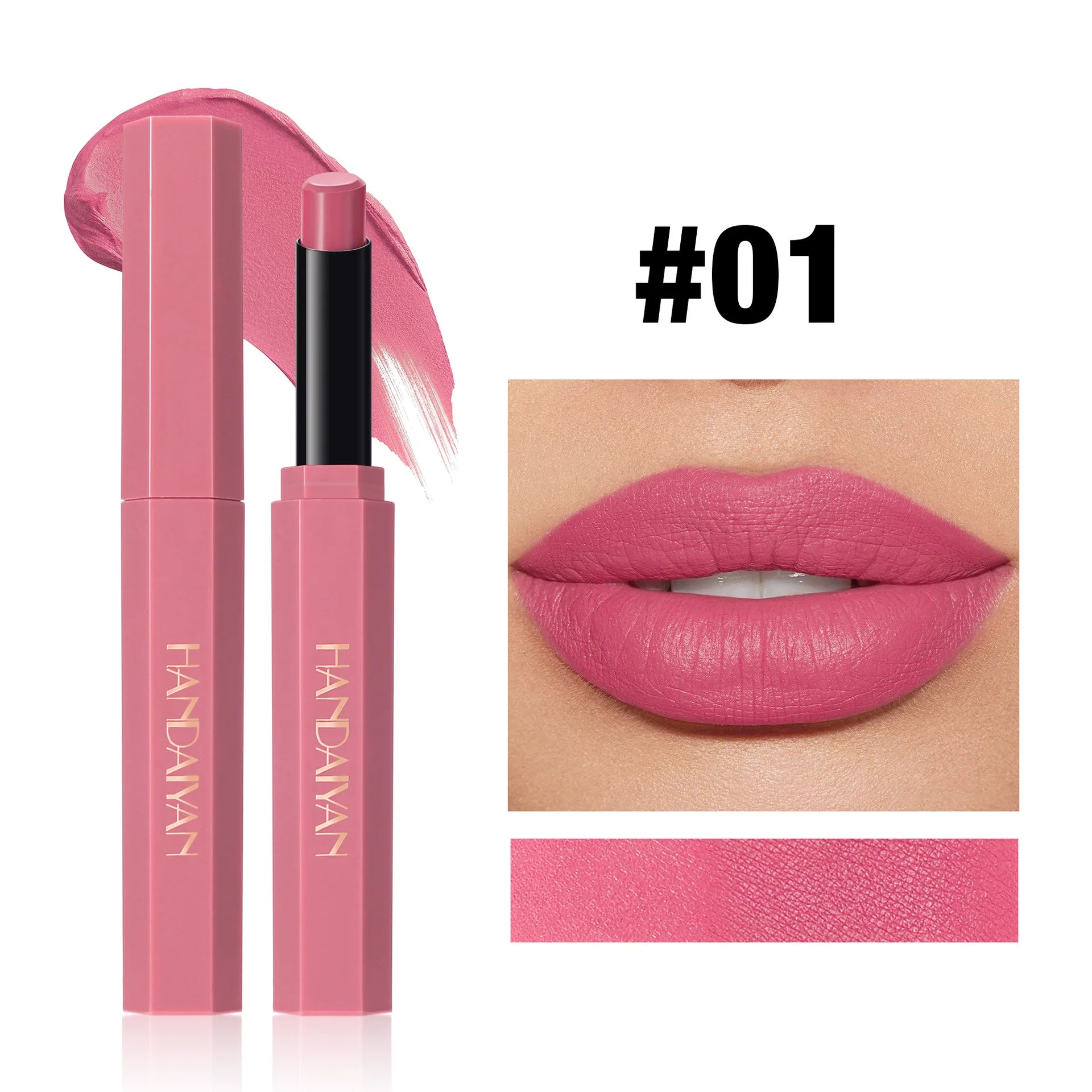 6 Colors Matte Lipstick Long-Lasting Non-Stick Cup Waterproof Nude Deep Red Lipstick Sexy Red Velvet Lip Gloss Women Makeup