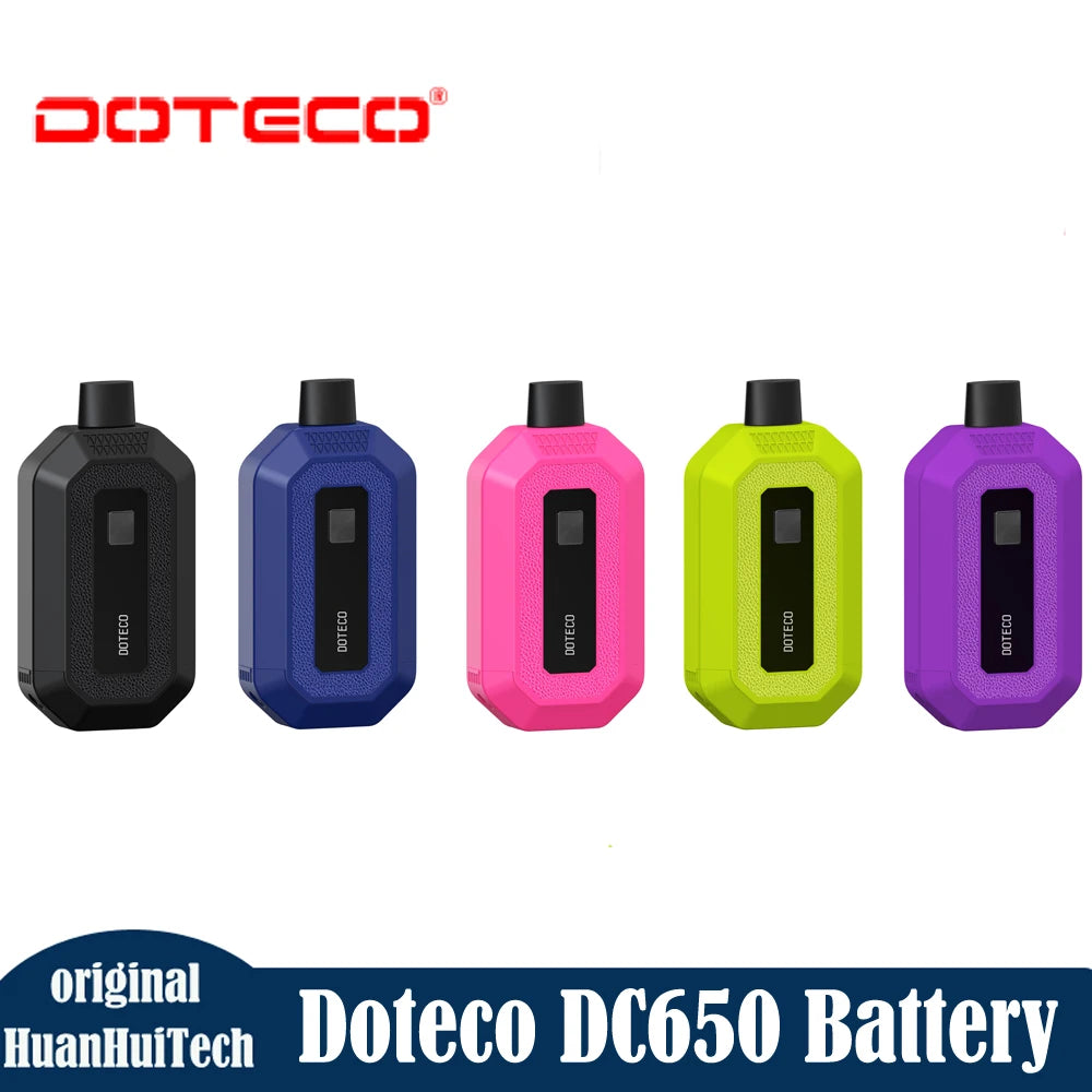 Batteria Stealth a doppia cartuccia originale Doteco DC650 650mAh 10 secondi preriscaldamento penna Vape per cartuccia 510 thread 0,5 ml-2,0 ml