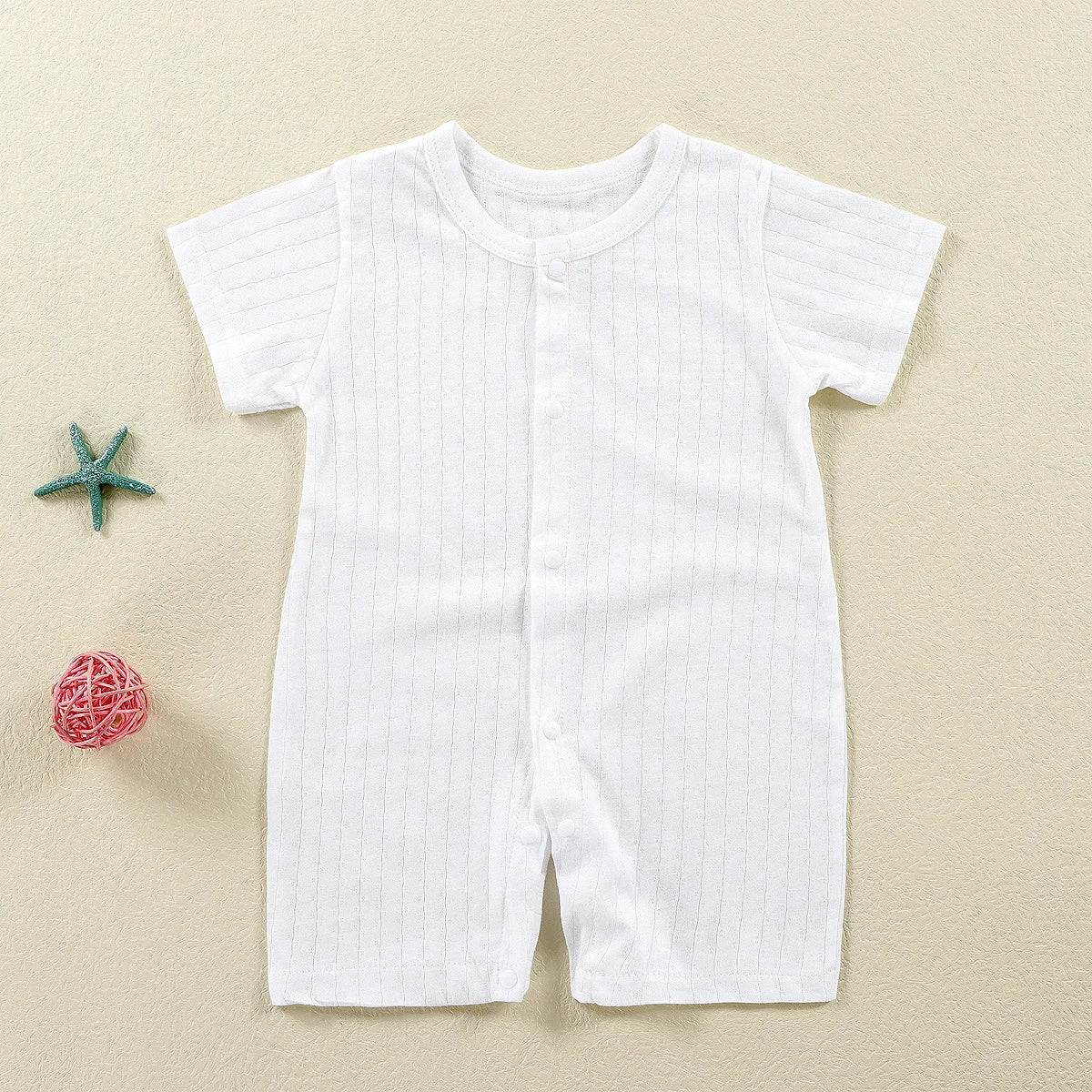 Tutine Neonato 2026 Nuove in Cotone Puro Estive per Bambini e Bambine, Pagliaccetti a Maniche Corte Sottili con Bretelle, Abbigliamento per Neonati