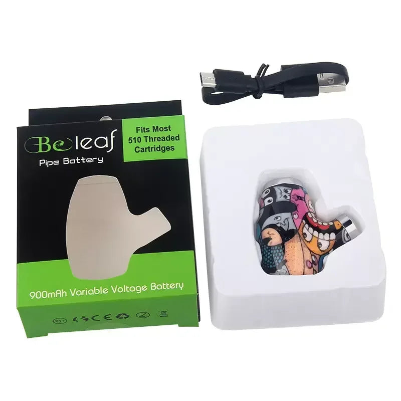E Pipe Vape KY32 Batteria per sigaretta elettronica 900mAh 510 Filettatura Preriscaldamento Tensione variabile Fumo Mod per cartucce d'olio spesse