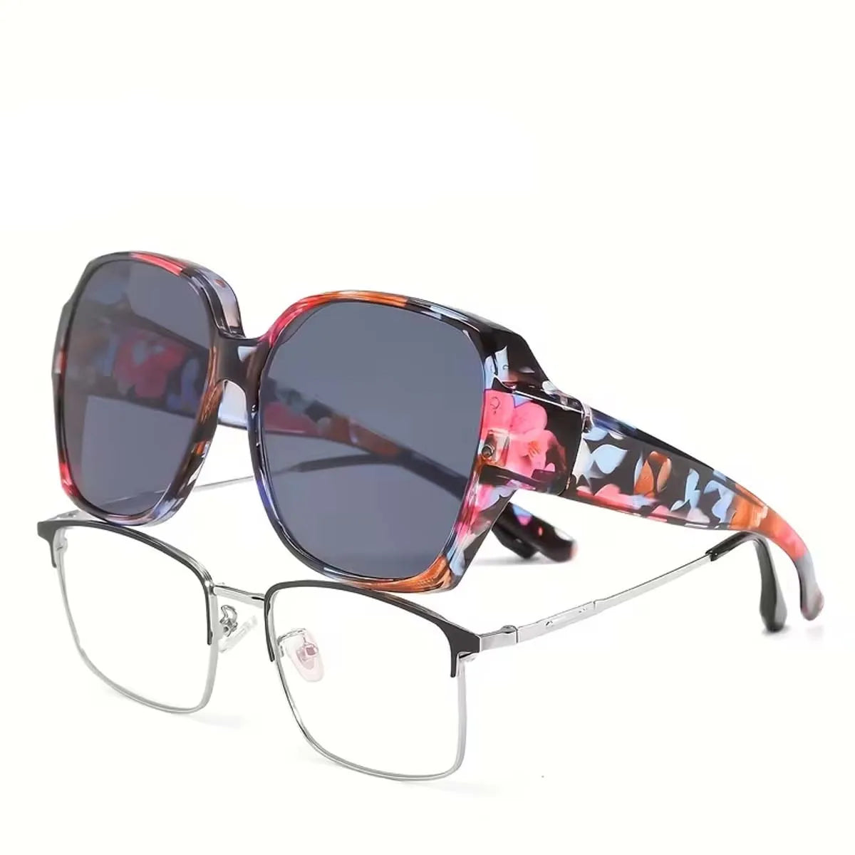 1/2/3PC Sunglasses Fit Over Glasses Polarized for Men Women, Wrap-Around Glasses UV400 Protection for Driving and Outdoor T01