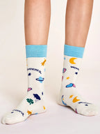 Calze Da Donna Cartoon Harajuku Cotone Skater Per Ragazze Streetwear Con Grafica A Righe Esclusive
