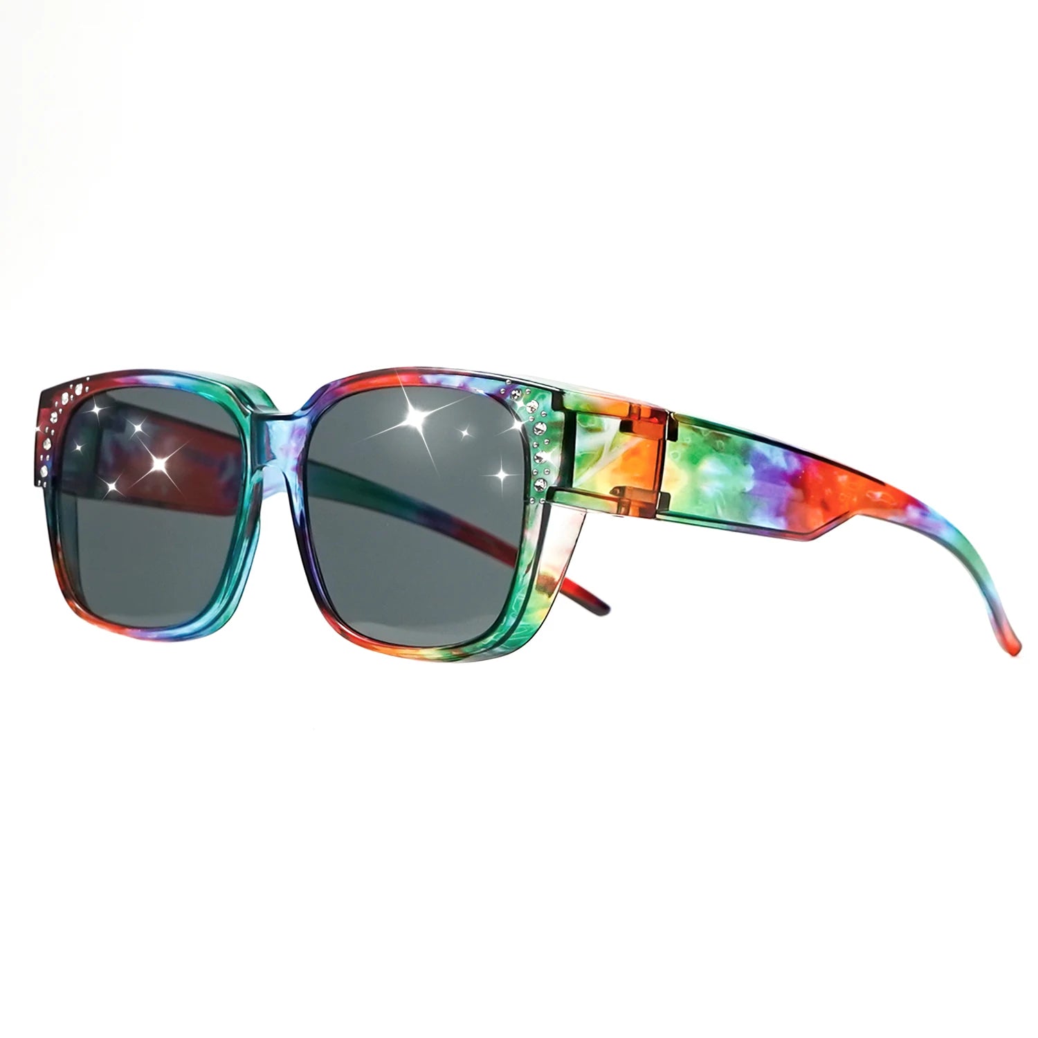 Oversized Square Fashion Sunglasses - Decorative Lenses for Fashion & Style, Stylish Eyewear, Elegant Eyewear