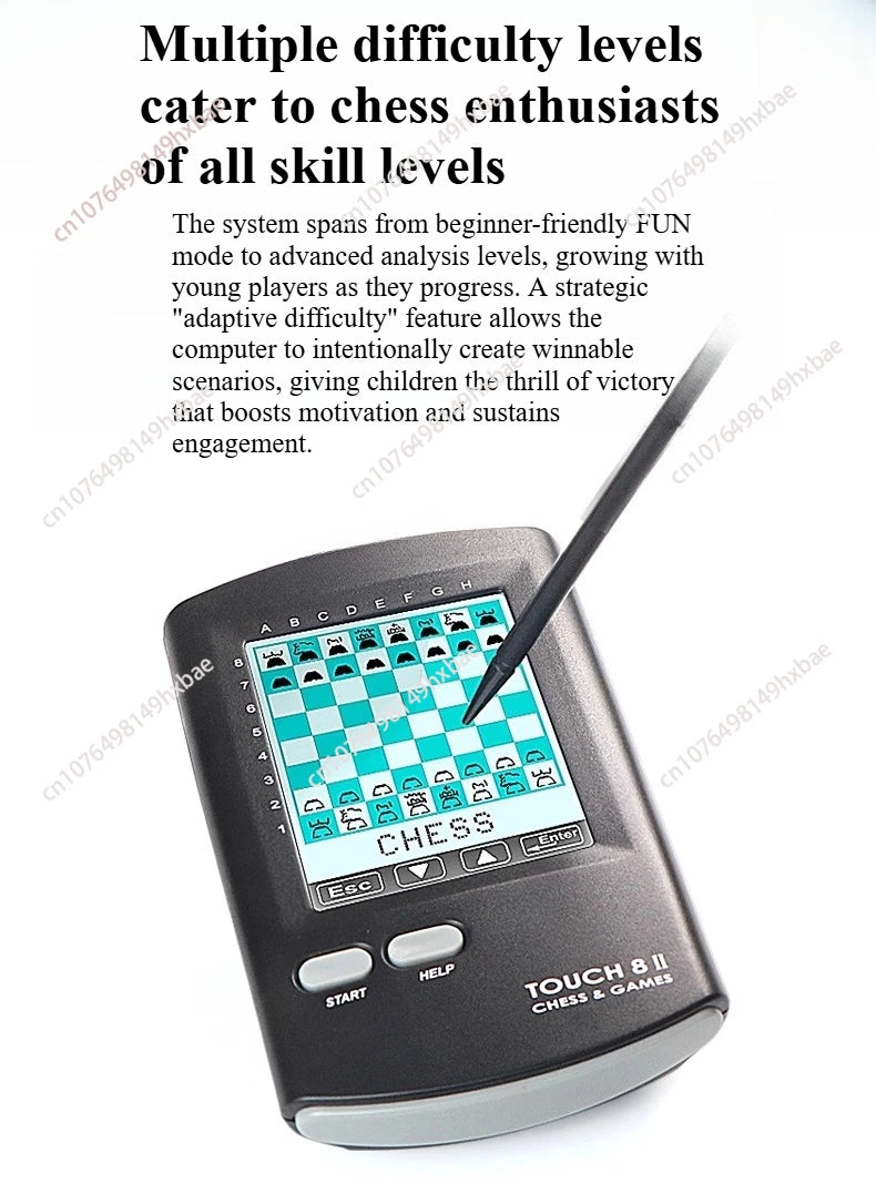 Set di scacchi con scacchiera elettronica intelligente AI per imparare e giocare a scacchi, regalo puzzle genitore-figlio