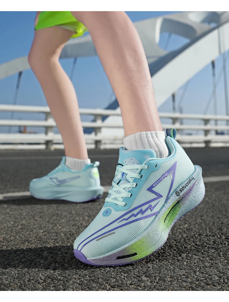 Scarpe da corsa Carbon Board Specialità Maratona Uomo Sport Traspirante Leggero Donna Comodo Atletico Scarpe da ginnastica antiscivolo