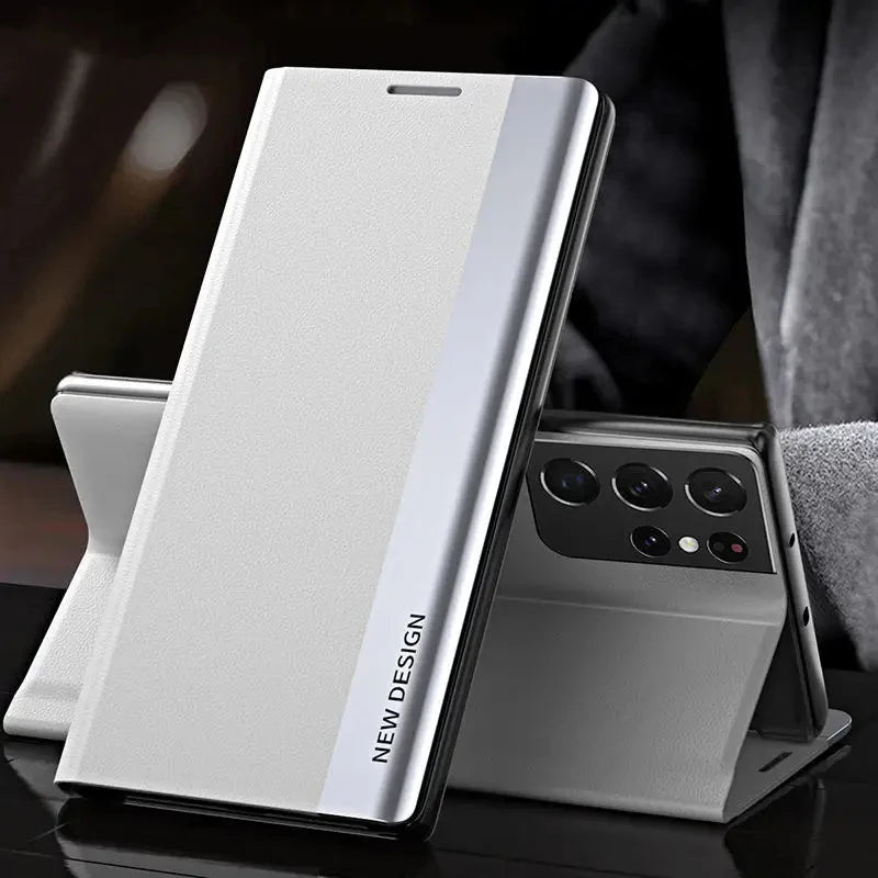 Custodia a libro in pelle di lusso per Samsung Galaxy S26 S25 S24 S23 S22 S21 S20 Ultra Plus Edge S23 S21 S24 FE Note 20 Ultra con funzione stand