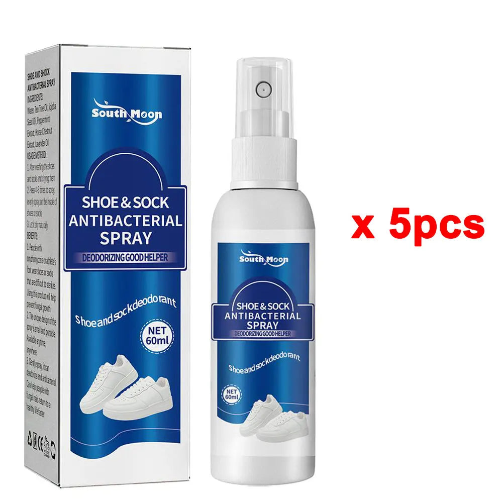 60ml Antibacterial Spray for Shoe Foot Odor Shoes Stink Freshener Socks Odor Remover Spray Refresh Antiperspirant Health Care