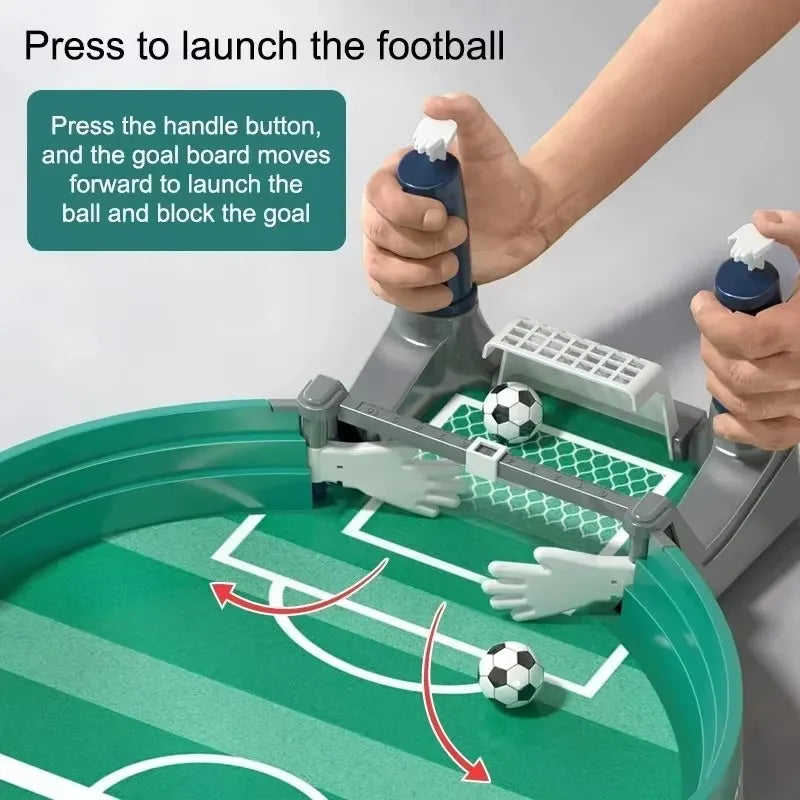 Tavolo da calcio caldo per feste in famiglia Gioco da tavolo da calcio Giocattoli da calcio interattivi da tavolo Bambini Ragazzi Sport Gioco portatile all'aperto Regalo
