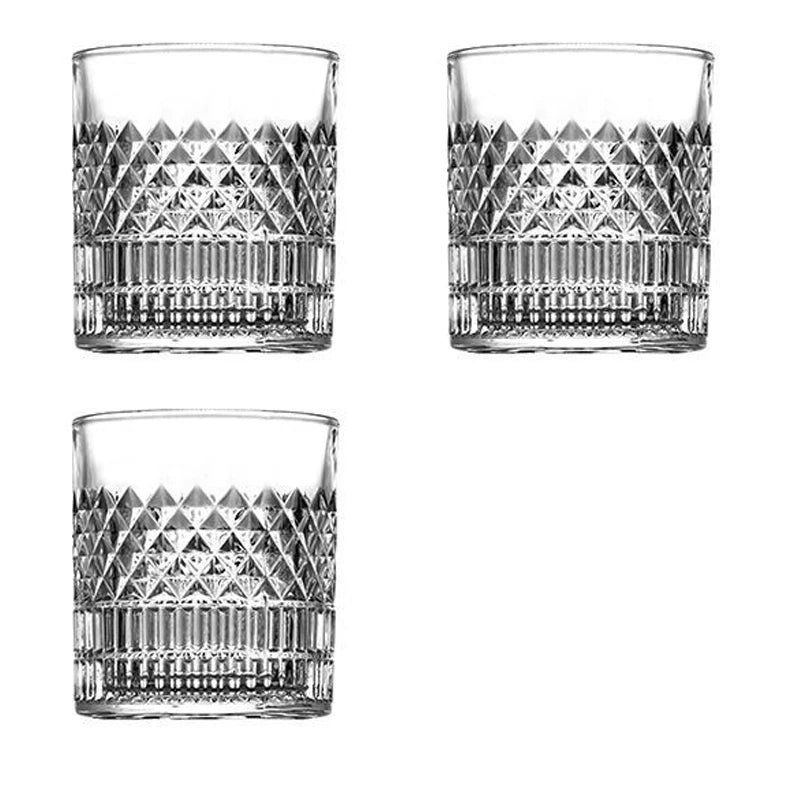1/2/3/4pcs Tazze 335ml Tazza di whisky trasparente per la festa/casa/bar Bicchiere di cristallo europeo Tazza di vino Tazze all'ingrosso Tazza Bicchiere di birra