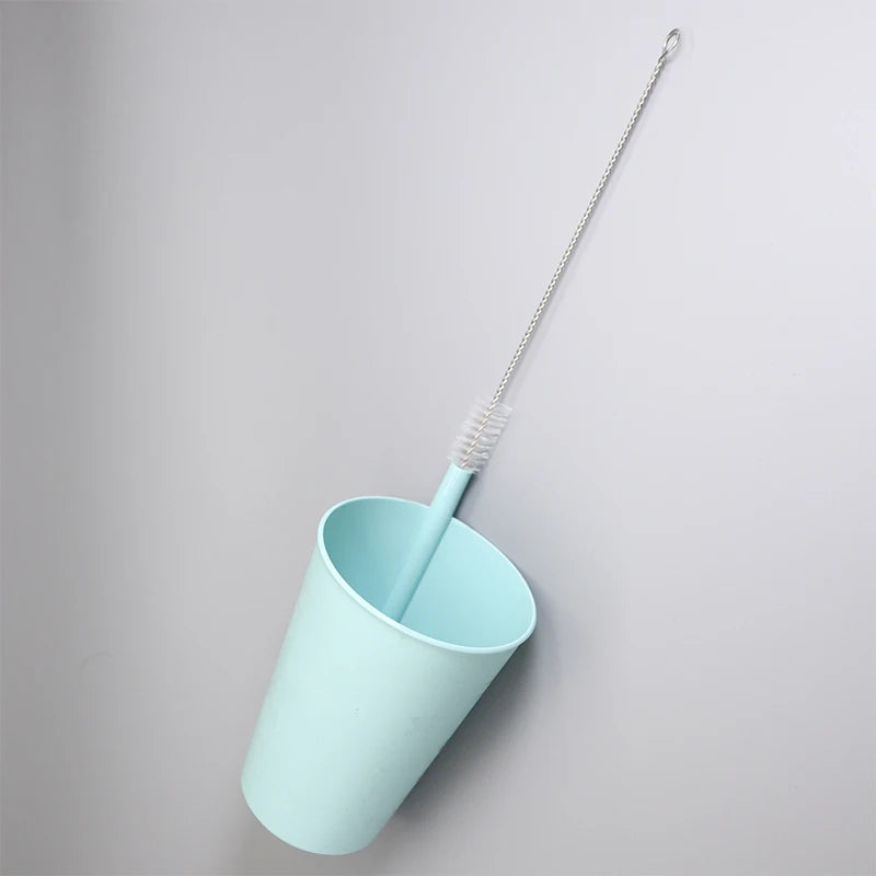 Bicchiere in plastica con cannuccia per bambini e adulti, bicchiere Sippy da 6 pezzi per uso quotidiano, senza BPA