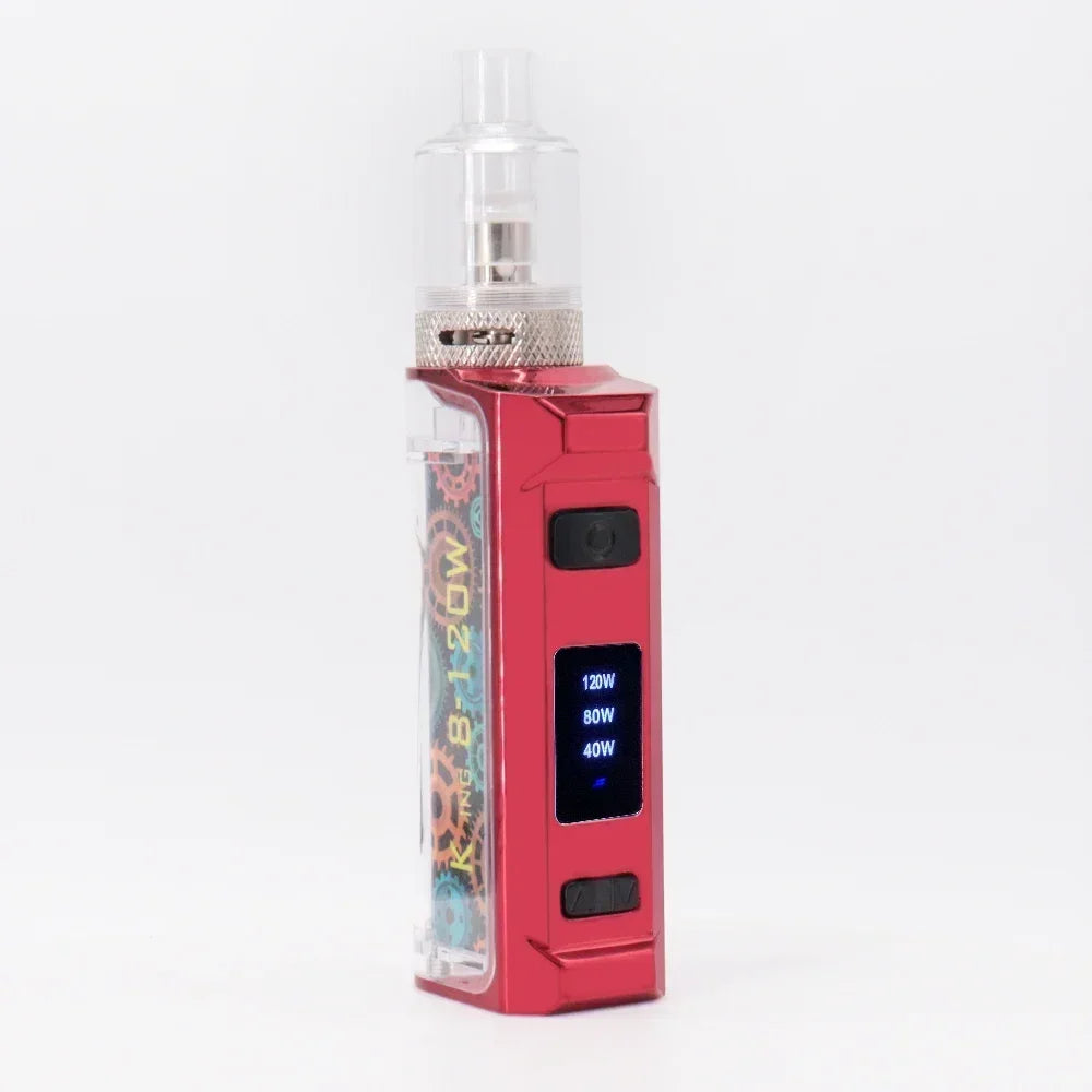 Sigarette elettroniche Vape Pen Smoke 120W Box Mod Kit 1800mah 2.5ml Atomizzatore Schermo OLED Sigaretta elettronica Vaporizzatore Vaper Shisha Ecig
