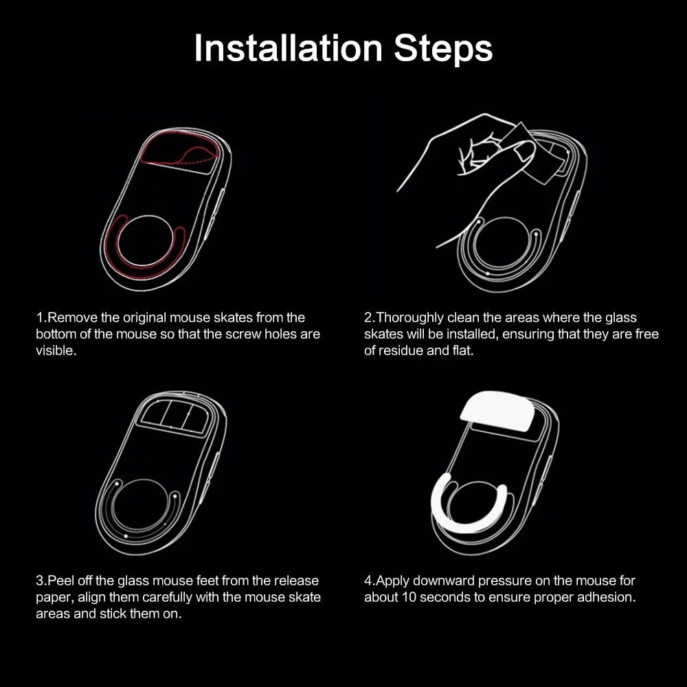 Pattini Per Mouse Con Superficie Morbida E Durevole Per Logitech G PRO Wireless