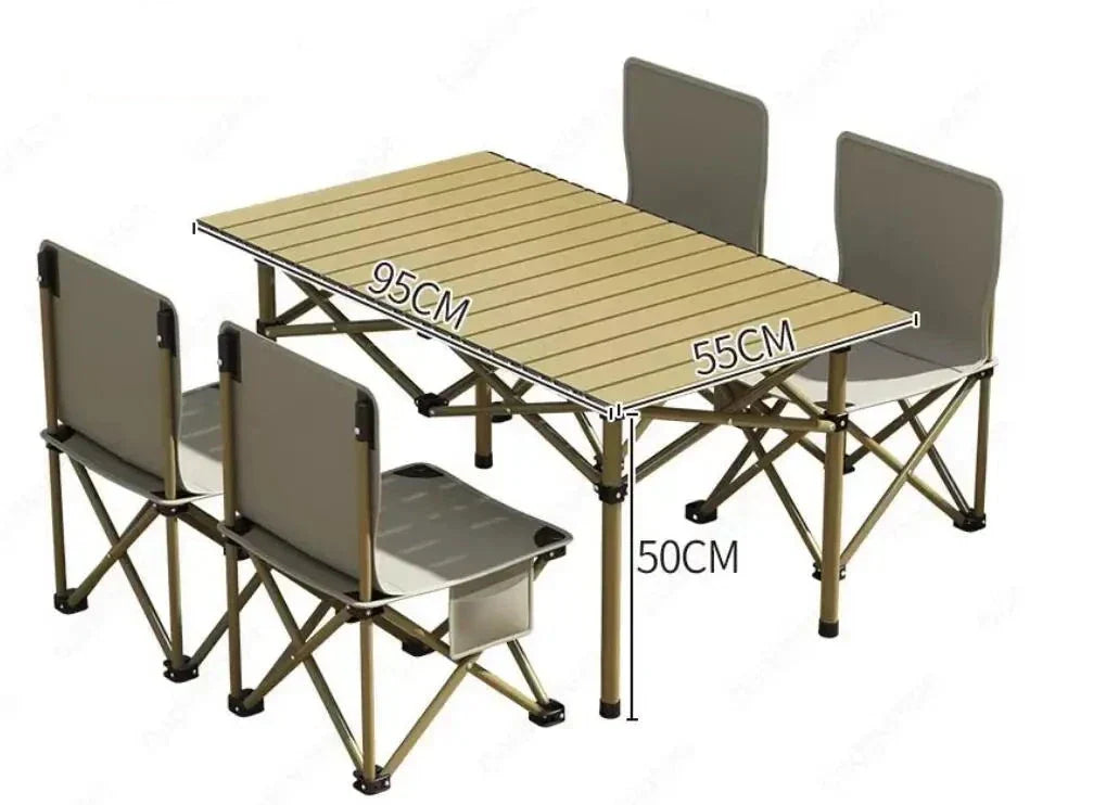 Set Tavolo Da Picnic Personalizzato All Esterno Con Sedie Pieghevoli