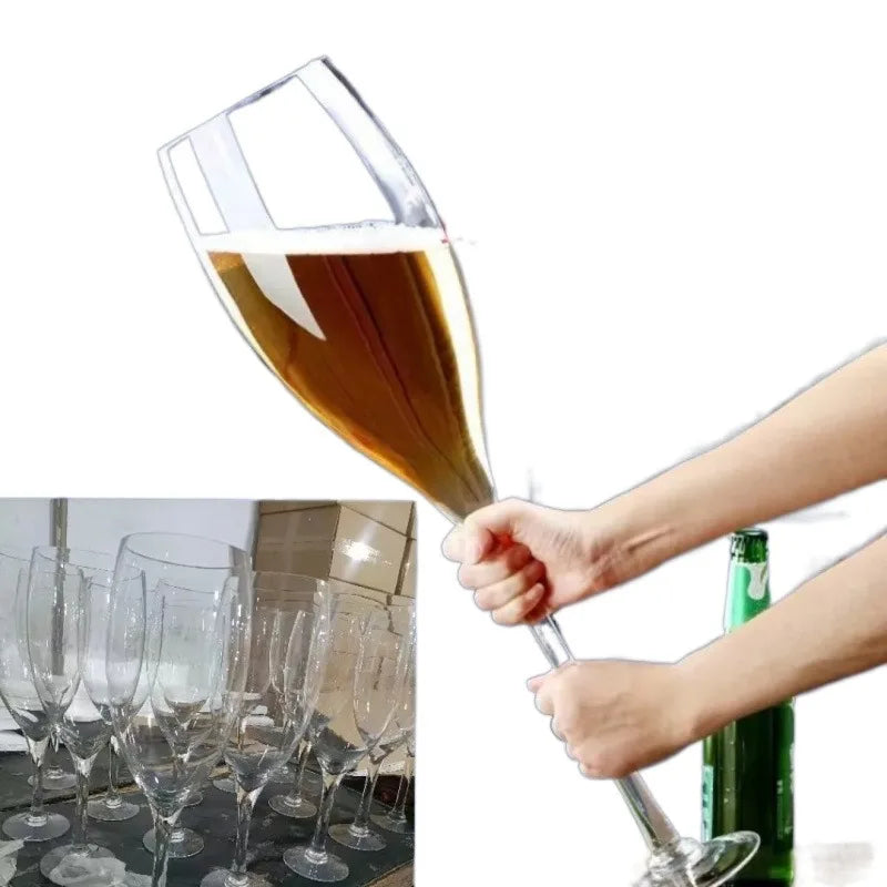 Bicchieri da festa di grande capacità in vetro, vino, birra, brandy, bicchiere di succo per raccogliere una grande tazza da bar, tazza per bevande