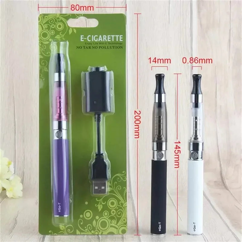 Sigarette elettroniche Ego Ce4 Blister Starter Kit 650/900/1100mah Batteria Ego-T 1.6ml Ce4 Atomizzatore Evod Vaporizzatore Vaper Vape Pen