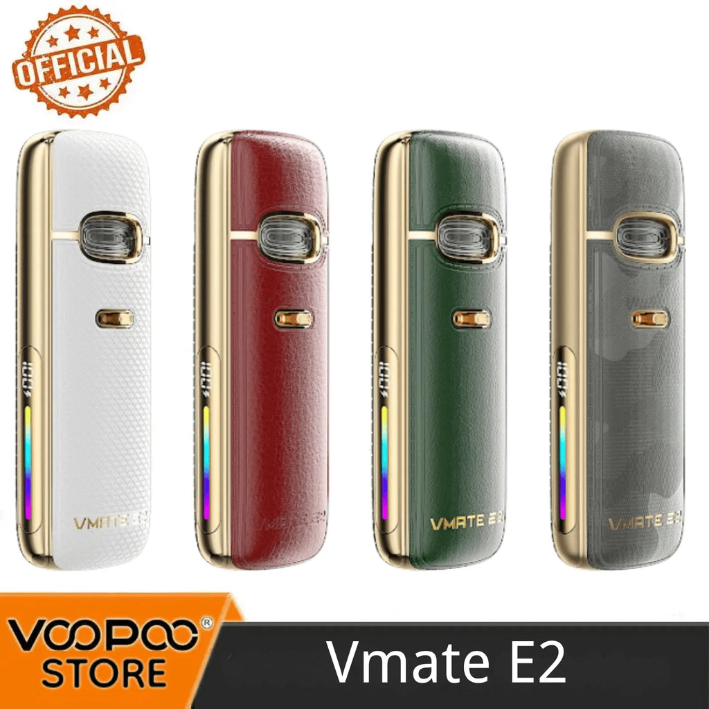 Kit pod ufficiale VOOPOO Vmate E2 MTL Vaping 30W Barra luminosa dinamica Sigaretta elettronica Vape con vaporizzatore a batteria da 1500 mAh
