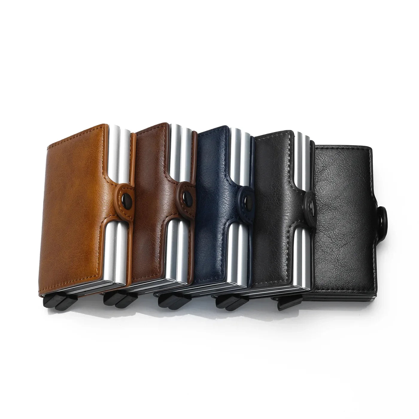 Nome inciso Portafoglio pop-up mini in fibra di carbonio Regalo personalizzato Carta Rfid Portafogli da uomo di alta qualità 12 porta carte Piccolo sacchetto di soldi