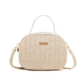 Borsa di paglia da donna in maglia di Rattan borsa da spiaggia con catena estiva piccola borsa e borsa a tracolla da donna borsa a tracolla con Design da viaggio