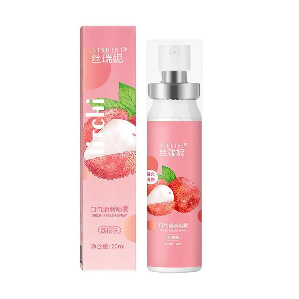 20ml Long-Lasting Breath Freshener Spray Fruity Flavor Mint High-Energy Mint Ingredients Oral Care Products Breath Freshener