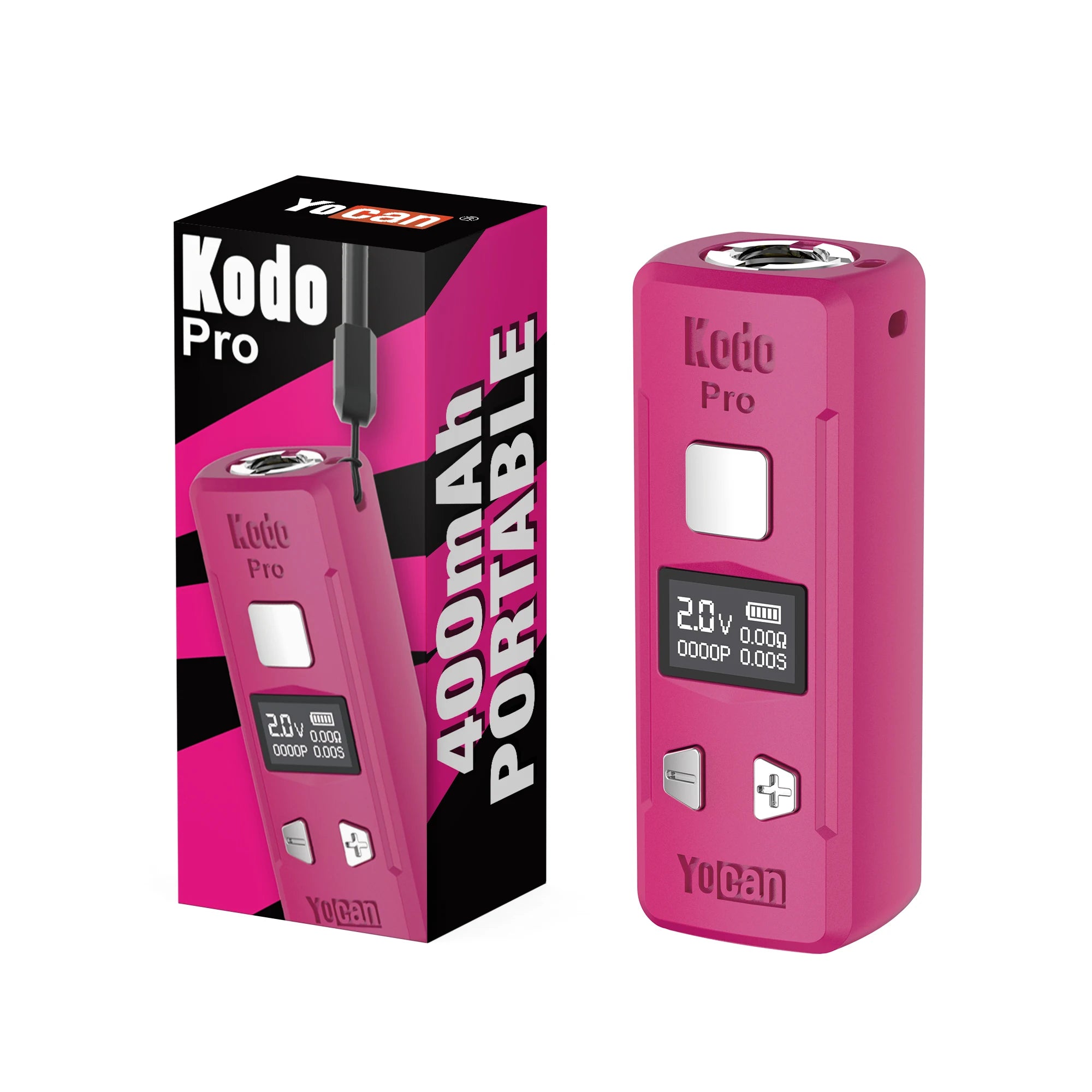 1-5pcs Originale Yocan Kodo Pro Batteria Vape Pen 400mAh 510 Filo 10s Preriscaldare Schermo OLED Sigaretta Elettronica Per 510 Cartuccia