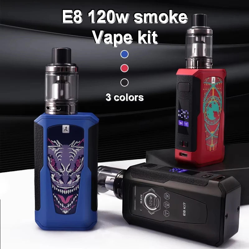 Kit vaporizzatore per sigaretta elettronica Wolfcoolvape 1000mAh 30W + 3 cartucce extra Q da 2ml per sigaretta elettronica Vaper opzionale RGB
