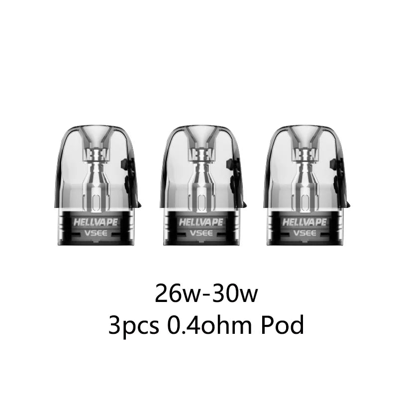 Hellvape Vsee One Pod Kit Vape Pen Batteria 1000mAh 30W 2ml Cartuccia 0.8ohm con Riempimento Laterale Sigaretta Elettronica