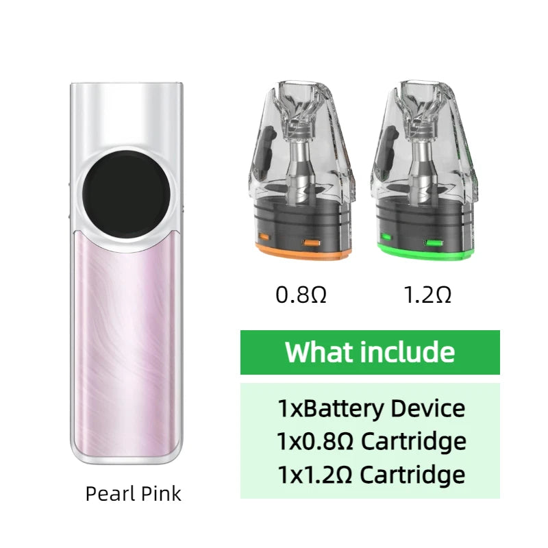 Dispositivo con Batteria per OXVA Xlim Pro 2 1300mAh/Nexlim 1500mAh con Kit Due Cartucce per Cartucce da 0.4/0.6/0.8/1.2ohm 2/3/4ml