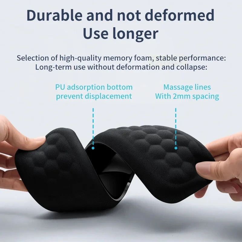 Poggiapolsi Memory Foam 2 In 1 Per Tastiera E Mouse Ergonomico