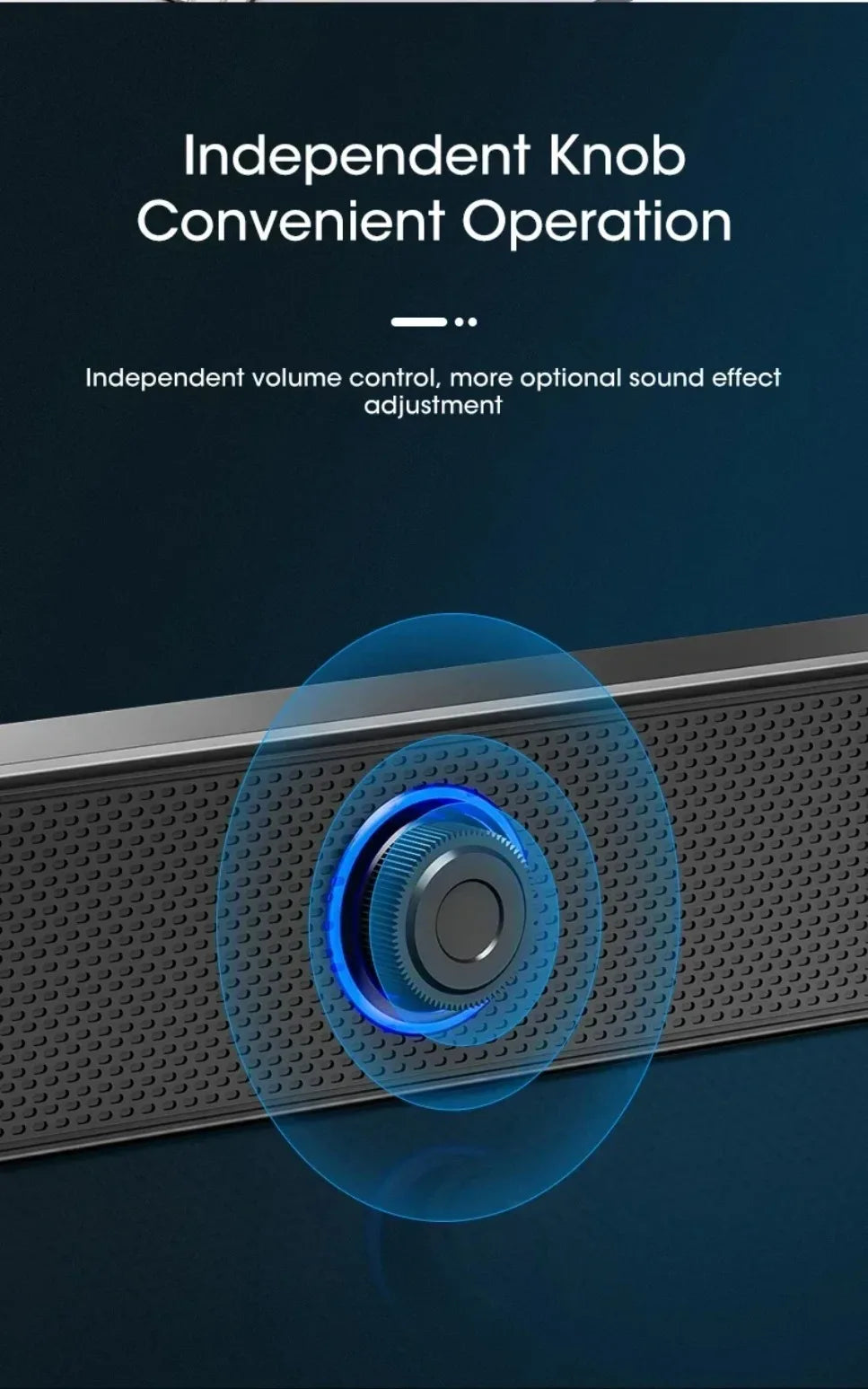 Soundbar per PC Bluetooth alimentato tramite USB Soundbar per altoparlante cablato e wireless per TV Pc Laptop Gaming Home Theater Sistema audio surround