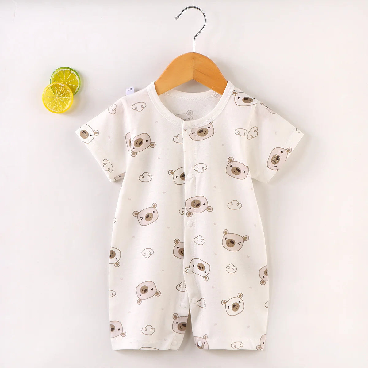 Tutine Neonato 2026 Nuove in Cotone Puro Estive per Bambini e Bambine, Pagliaccetti a Maniche Corte Sottili con Bretelle, Abbigliamento per Neonati
