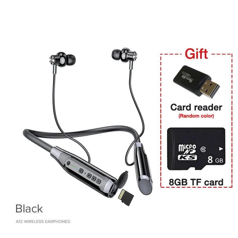 EARDECO 100 ore Endurance cuffie Wireless Bass In-ear Bluetooth cuffie auricolari musica Sport auricolare con microfono Stereo