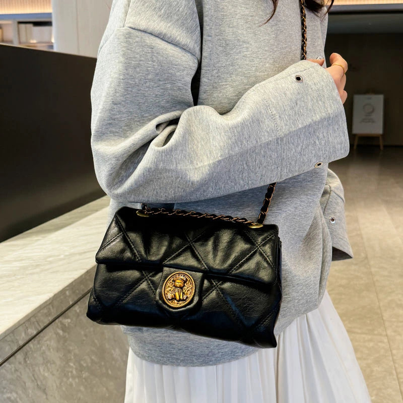 Borse di lusso Borse da donna di marca famosa Designer Lady Lingge Modello Borse a tracolla a tracolla Borse da donna sotto le ascelle in pelle Pu