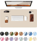 Tappetino Per Mouse Grande In Pelle PU Antiscivolo Per Scrivania E Laptop