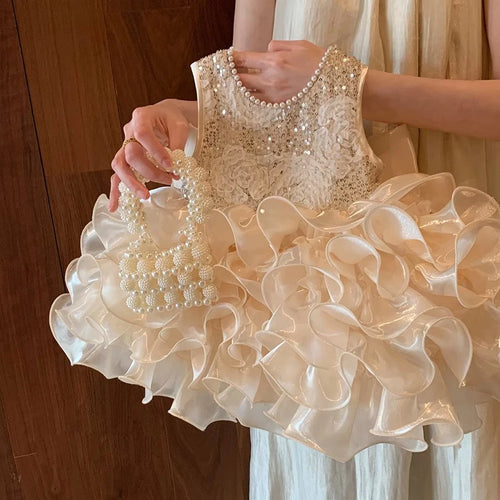Abito da bambina per neonato, abito da principessa, fiocco grande per bambino, primo anno, compleanno, matrimonio, battesimo, festa infantile, abito tutu