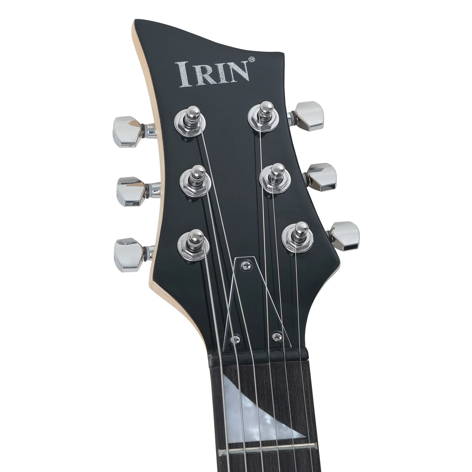 IRIN Flame Set elettrico nero 24 tasti Chitarra elettrica con manico in acero con plettri Tracolla per amplificatore Linea di collegamento Accessori per chitarra