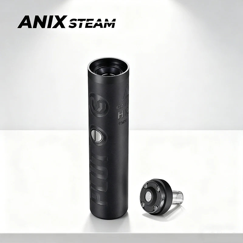 Anix-Steam Plutone Vaporizzatore per erbe secche 1100mAh Impostazione della temperatura a 3 velocità Kit sigaretta elettronica con camera di riscaldamento in acciaio inossidabile 304