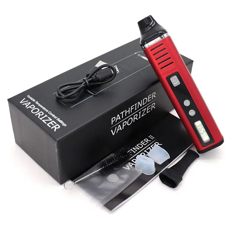 Pathfinder V2 Kit di sigarette elettroniche vaporizzatore per erbe secche TAURUS Vape Pen 2200mah Schermo LCD Controllo della temperatura Tabacco alle erbe