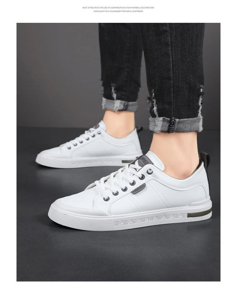 Nuove Sneakers Casual da Uomo a Profilo Basso, Stile Coreano, Versatili, Comode, Leggere, con Suola Morbida e Piattaforma per l'Uso Quotidiano