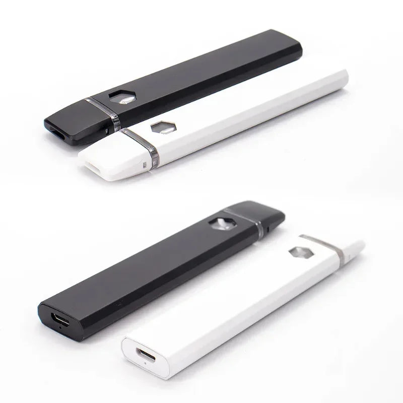 50 pz Ricaricabile Vape Penna Bobina di Ceramica Vuota 1.0 ml Vaper Dispositivo 280 mAh Micro USB Carica Della Batteria per Olio Spesso E-cig vaporizzatore