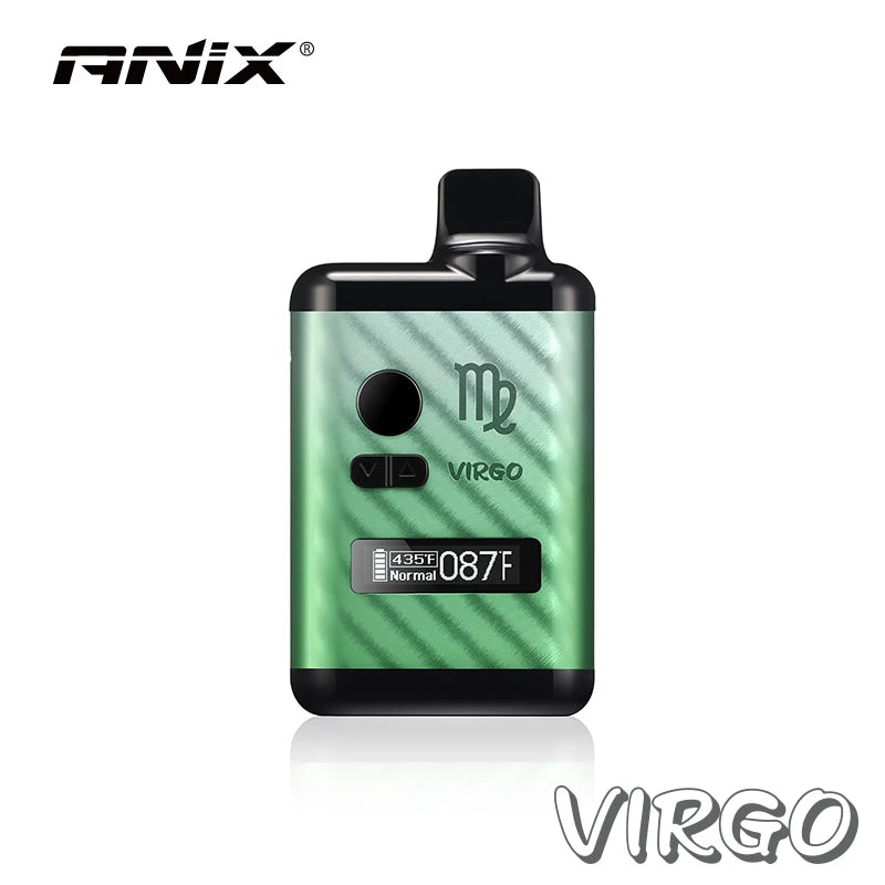 Anix Virgo vaporizzatore per erbe secche 1300mAh controllo della temperatura camera di riscaldamento in ceramica schermo OLED Yocan Hit Vane Xmax Herbal Vape Pen Kit