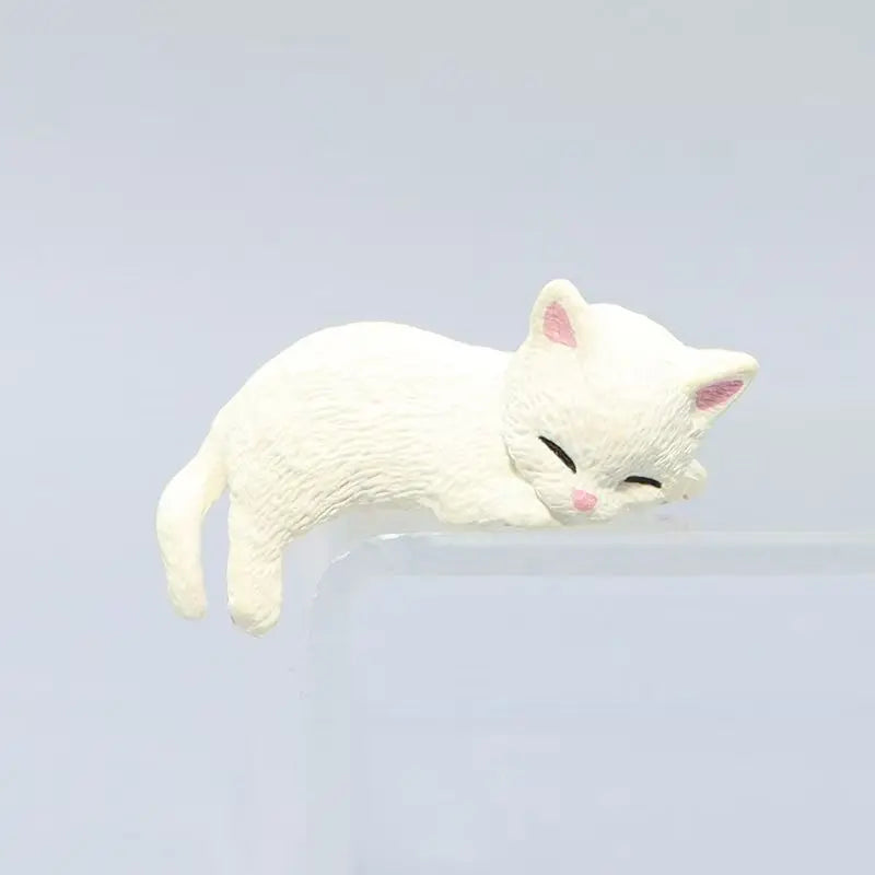 Kawaii DIY Edge Cat Miniature Ornaments Kitten Figurines Simulation Resin Cat Cartoon Cat Car Interior Accessories Model Gifts
