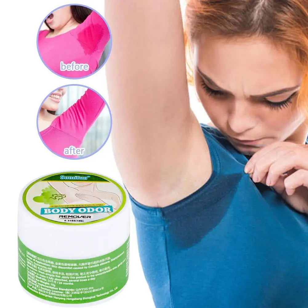 Crema deodorante ascellare Deodorante antitraspirante Rimuovi l'odore del piede Odore del corpo Rinfrescante Nebbia del corpo Asciutto Non appiccicoso