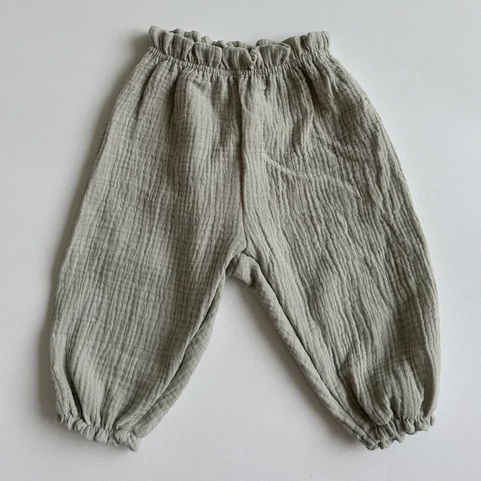 MILANCEL estate bambino pantaloni Casual 0-3T ragazze carino sottile stampa orso pantaloni floreali bambini ragazzi pantaloni larghi resistenti alle zanzare