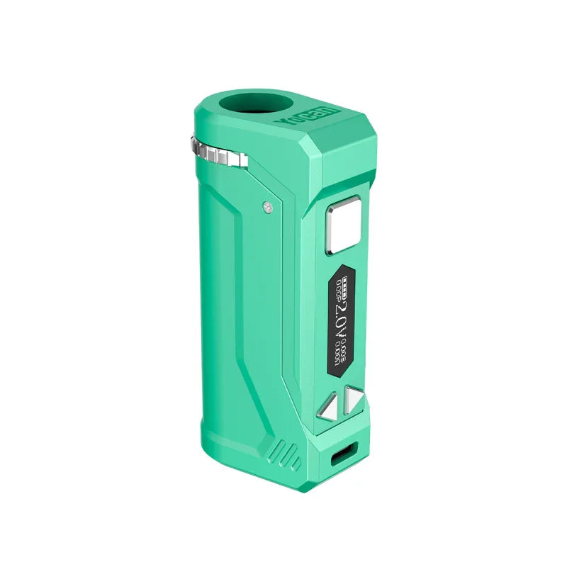 Originale Yocan UNI Pro Box Mod batteria integrata da 650mAh Display OLED 510 Thread 10 secondi sigaretta elettronica Pre-calore Vape