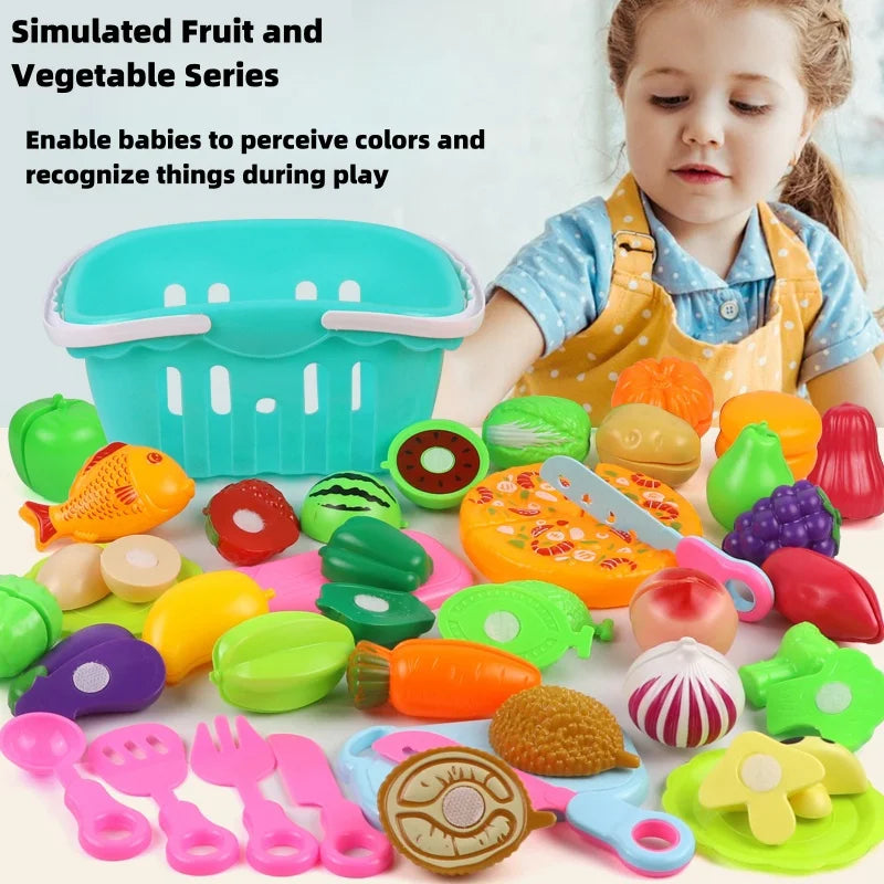 25 pezzi Set fai da te taglio di frutta giocattolo musicale simulazione verdura frutta e verdura giocattolo per bambini ragazza ragazzo cucina set di cibo
