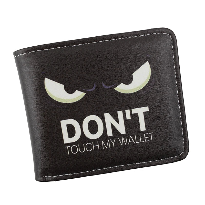 Stampa con lettere dal design carino NON TOUCH MY WALLET con portamonete corto