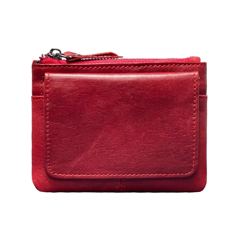 Nuova borsa per carte da donna e da uomo in pelle di mucca Portamonete Porta carte di credito sottile Portafoglio per uomo e donna Tasca per carta d'identità