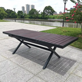 Tavolo da giardino Tavolo da esterno 180-240 cm Tavolo da pranzo rettangolare allungabile per patio Camera Cucina Hotel Mobili in legno di plastica