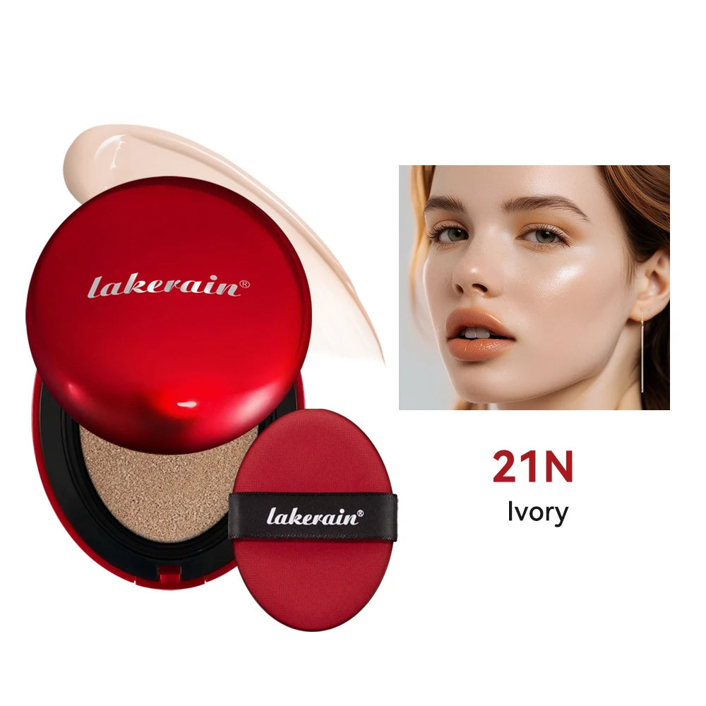 Lakerain Fondotinta per cuscino Protezione solare Impermeabile a lunga durata Illumina fondotinta Crema Base per donna Trucco Viso Cosmetici coreani