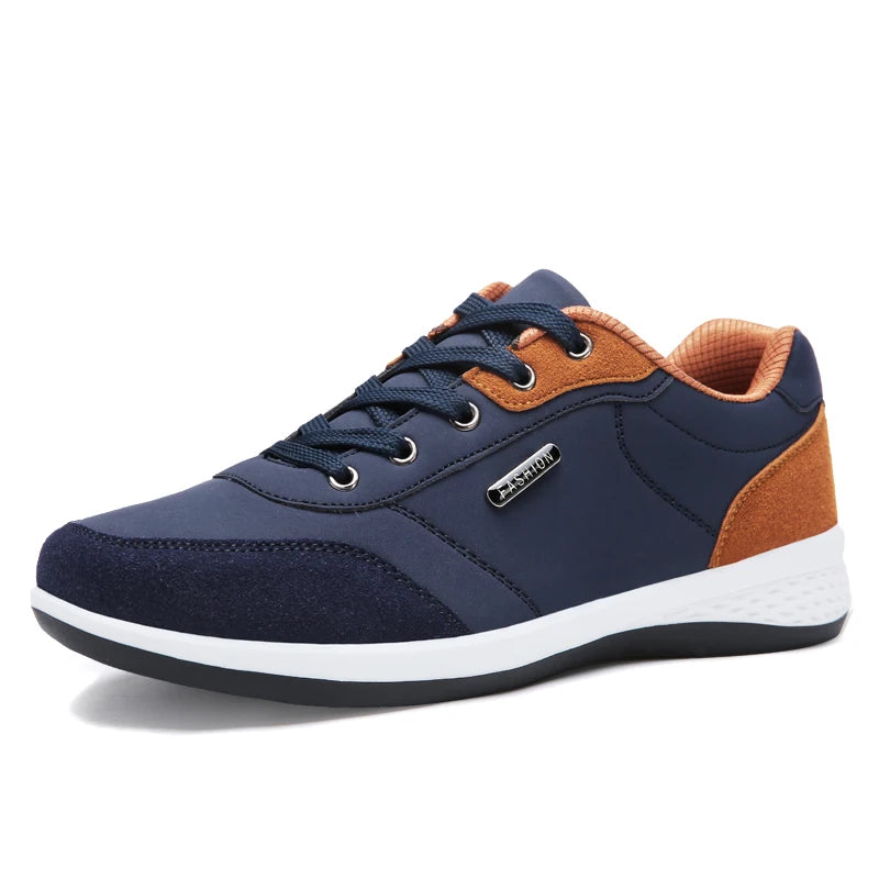YRZL Scarpe Uomo Primavera Autunno Impermeabili Da Ginnastica Pelle Antiscivolo